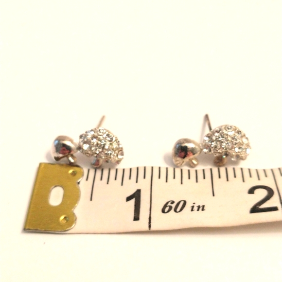 💎Rhinestone Mushroom 🍄 stud earrings - Picture 6 of 6